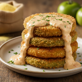 Fried Green T'madas Finished Dish